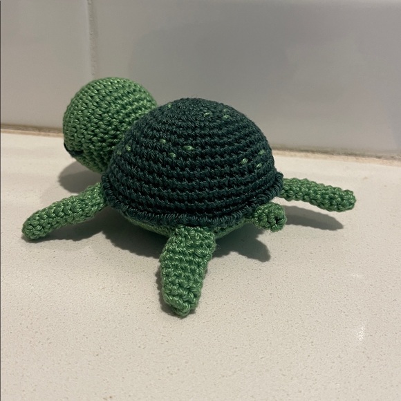 Handcrafted Sea Turtle Figure Toy Amigurumi Crochet Toy Decor Animal Ocean - Picture 7 of 10